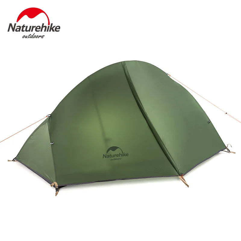 Naturehike Ultralight Cycling 1 Person Camping Tent Double-decker Outdoor Backpacking Trekking Hiking Cycling Single Tents Green