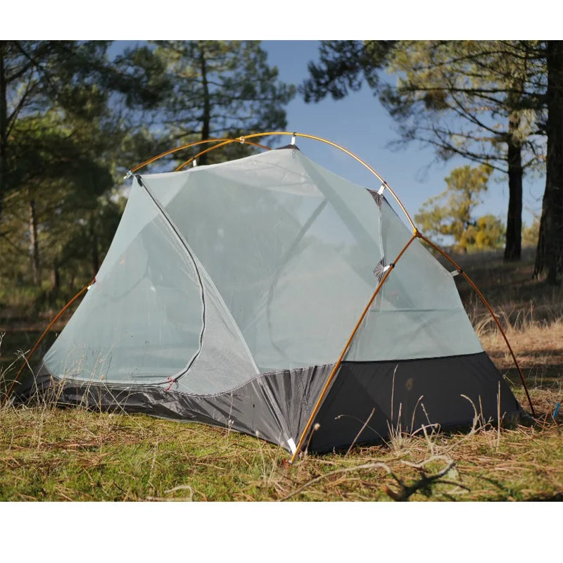 FLAME'S CREED 2 People Backpacking Tent Outdoor Camping 4 Season Winter 15D Tent Double Layer Waterproof Hiking Survival