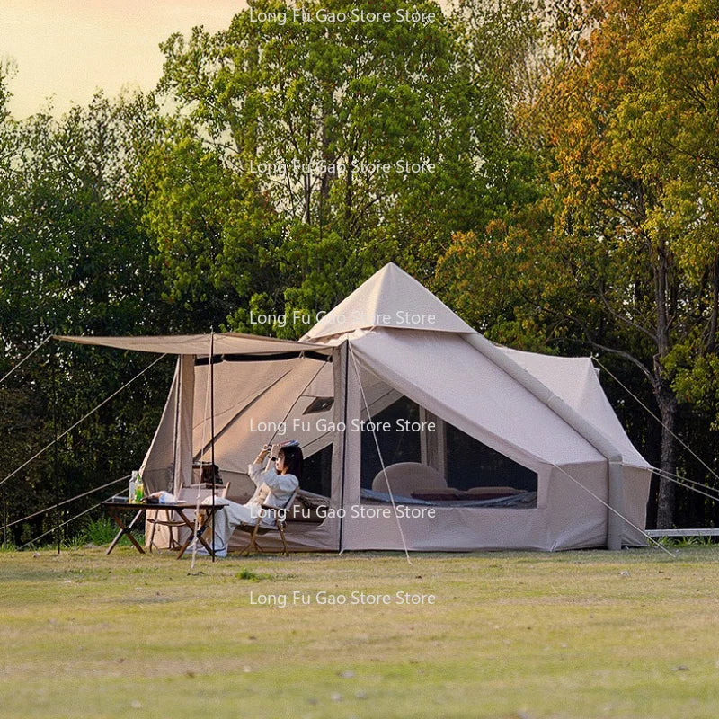 Oxford Cloth Fully Automatic Inflatable Tent Ventilated Sun Protection Rainproof Outdoor Camping Overnight Inflatable Tent