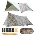 2025 TRAVELER NEW MC Camo Hammock Tent Set with Mosquito Net & Sunshade - Anti-Roll Design for 1-2 Person Outdoor Camping