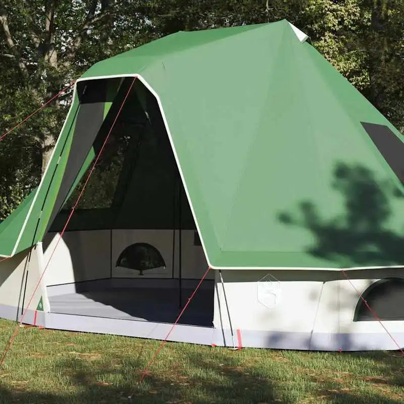 Family teepee tent with roof, green, 466 x 310 x 240 cm