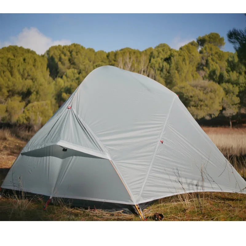 FLAME'S CREED 2 People Backpacking Tent Outdoor Camping 4 Season Winter 15D Tent Double Layer Waterproof Hiking Survival