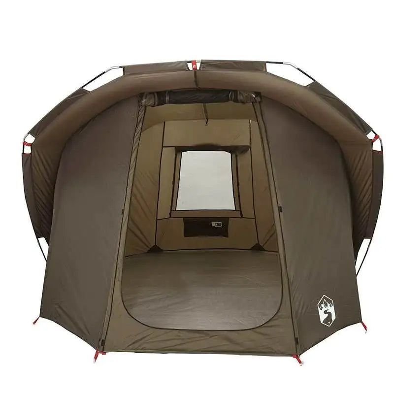 4-Person Fishing Tent, Easy Set-Up, Brown, Durable & Easy to Clean