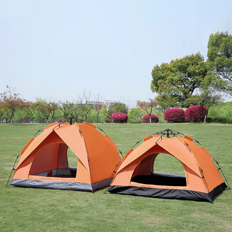 1-2/3-4 Person Fully Automatic Camping Tent Rainproof Windproof Anti-UV Pop Up Outdoor Tents For Beach Travel Backpacking Hiking
