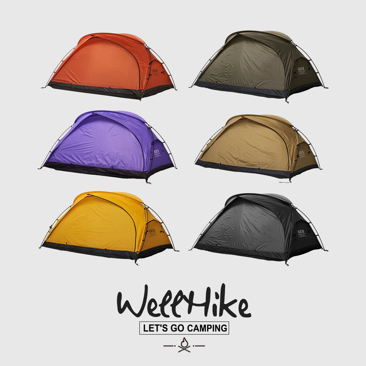 SWS MINIMALTENTWORKS 2 Person Tent for Camping Hiking Mountain Hunting Backpacking Tents 4 Season Resistance to Windproof COVER