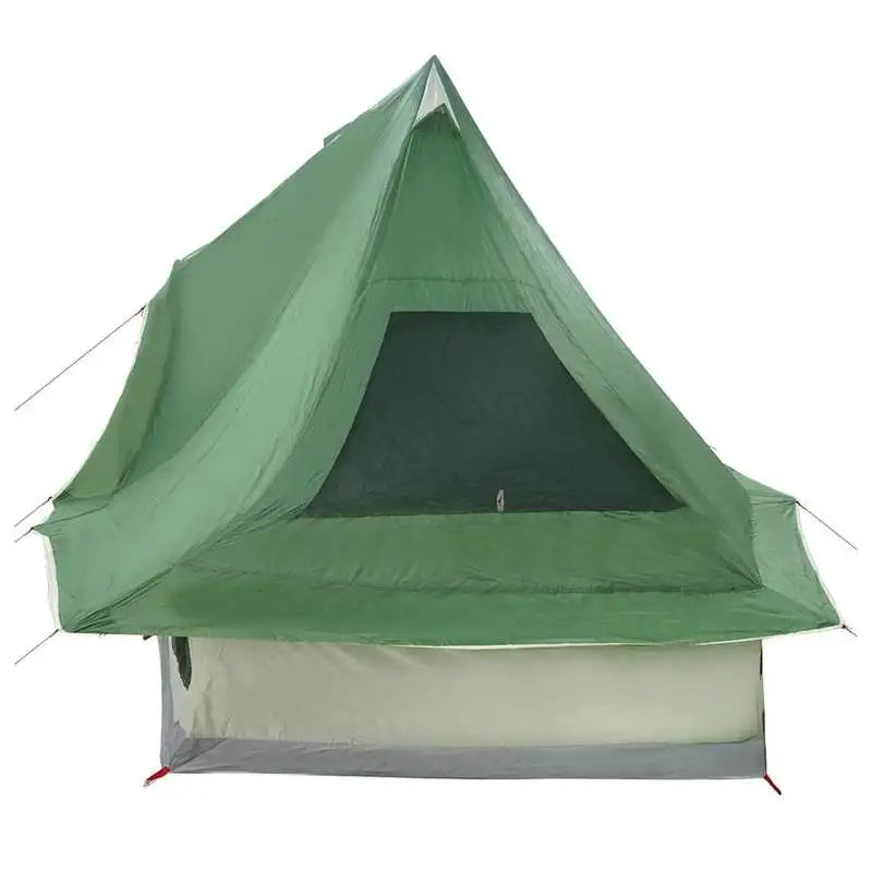 Family teepee tent with roof, green, 466 x 310 x 240 cm
