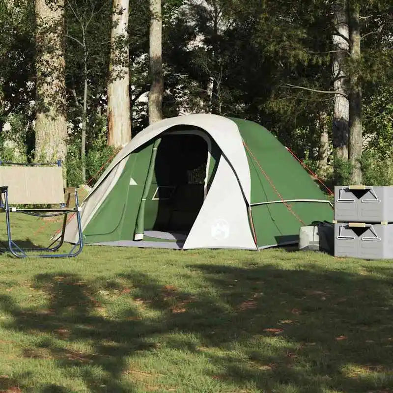 Camping tent 4 people green waterproof