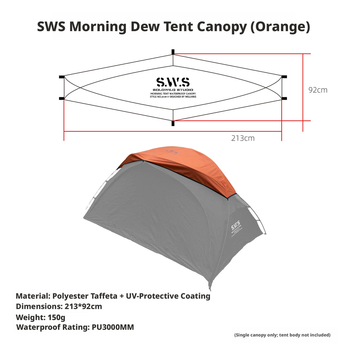 SWS MINIMALTENTWORKS 2 Person Tent for Camping Hiking Mountain Hunting Backpacking Tents 4 Season Resistance to Windproof COVER