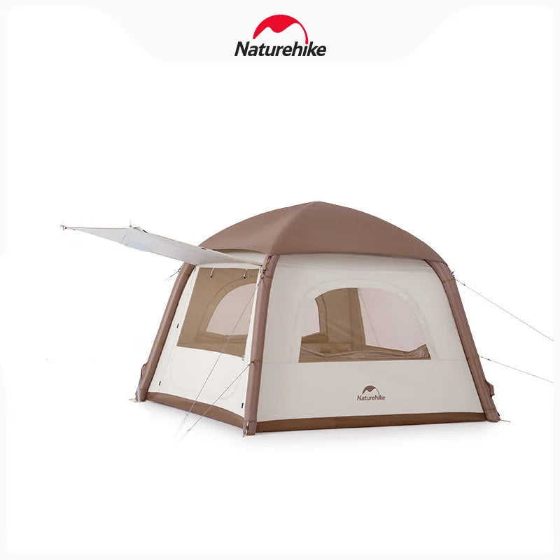 Naturehike Ango Air Outdoor Silver Coated Sunscreen Inflatable Tent Portable Camping Large Space Folding Tent Park Family Tent