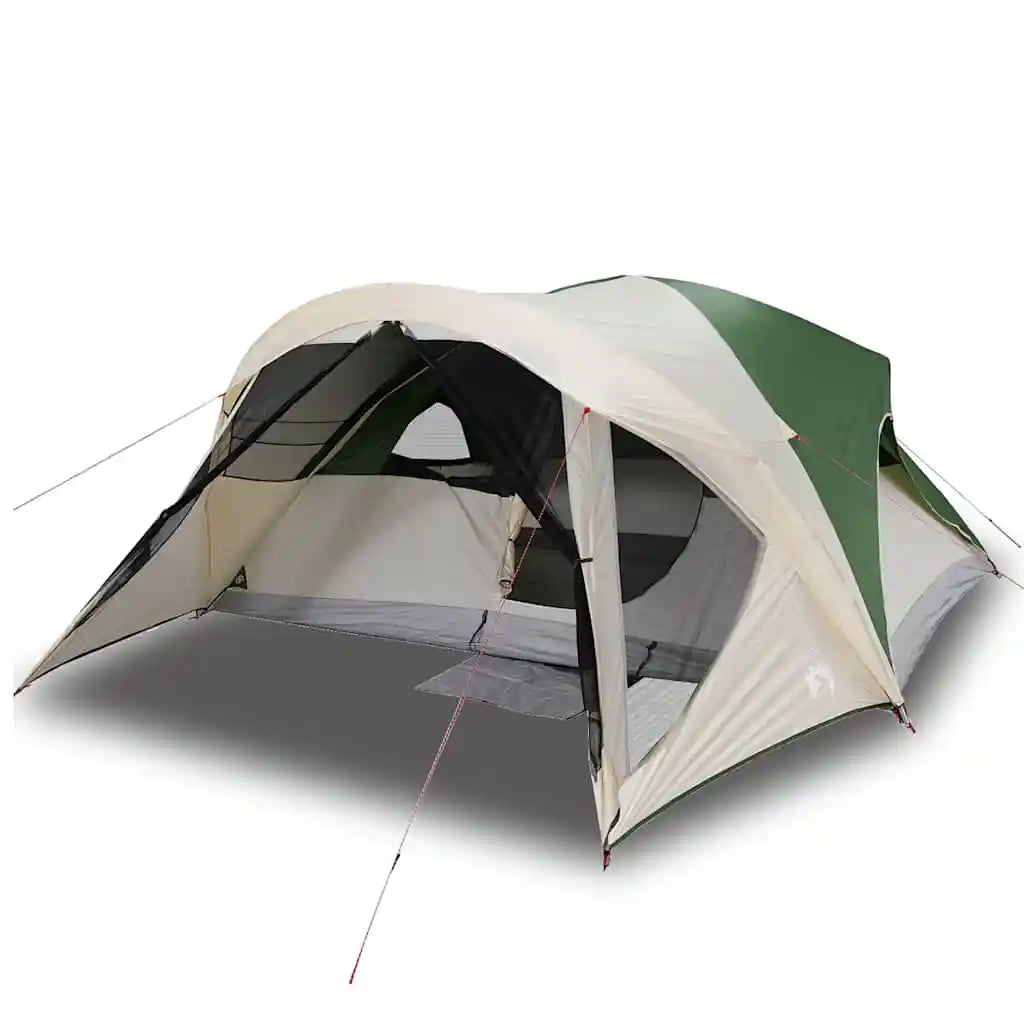 Family tent for 6 people, green, waterproof Family Outdoor Portable Folding Camping Tent Equipment,Anti-UV Awning