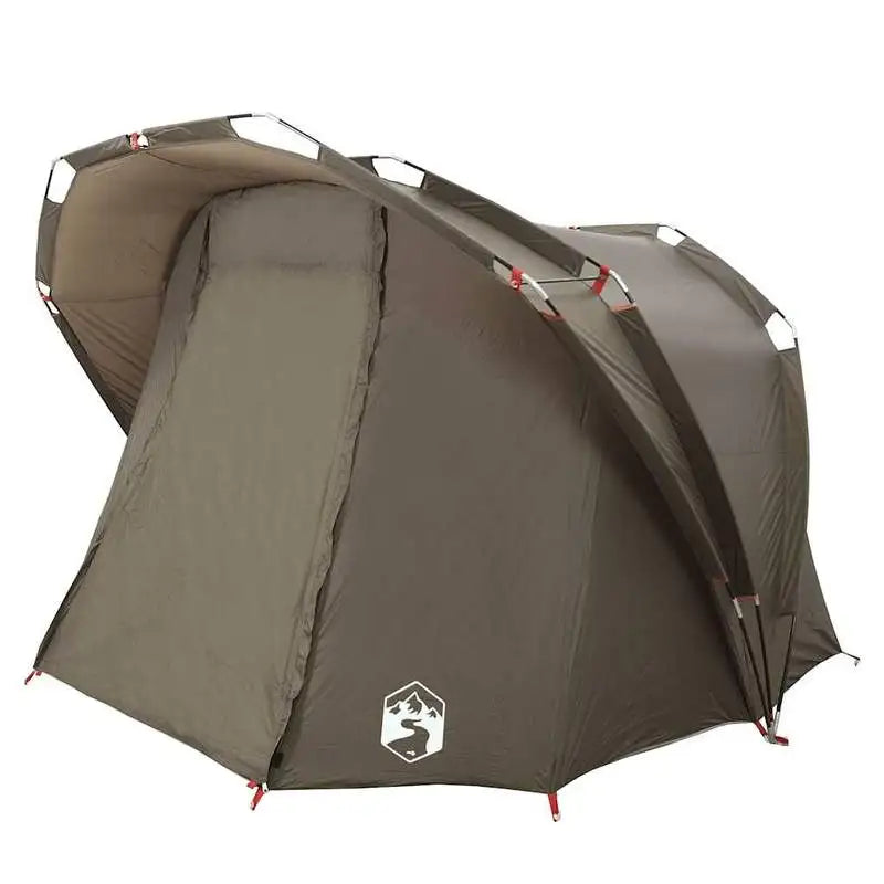 4-Person Fishing Tent, Easy Set-Up, Brown, Durable & Easy to Clean