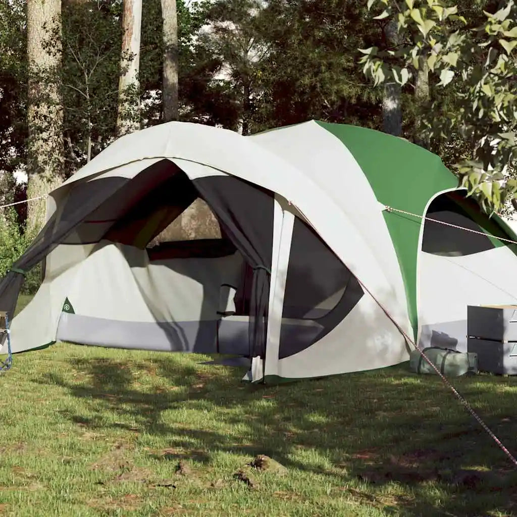 Family tent for 6 people, green, waterproof Family Outdoor Portable Folding Camping Tent Equipment,Anti-UV Awning