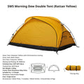 SWS MINIMALTENTWORKS 2 Person Tent for Camping Hiking Mountain Hunting Backpacking Tents 4 Season Resistance to Windproof COVER