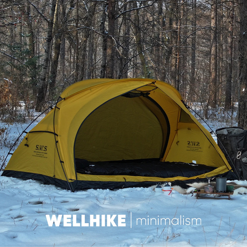 SWS MINIMALTENTWORKS 2 Person Tent for Camping Hiking Mountain Hunting Backpacking Tents 4 Season Resistance to Windproof COVER
