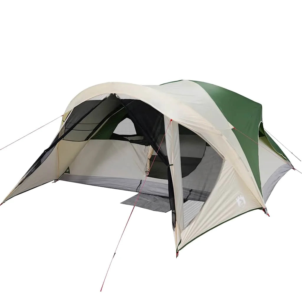 Family tent for 6 people, green, waterproof Family Outdoor Portable Folding Camping Tent Equipment,Anti-UV Awning