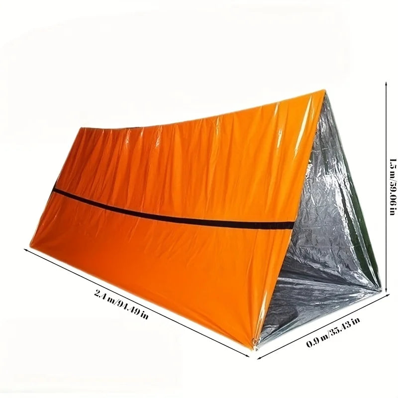 Outdoor PE Thermal Emergency Tent Warm Blanket Lifesaving Refuge Sleeping Bag for Earthquake Survival
