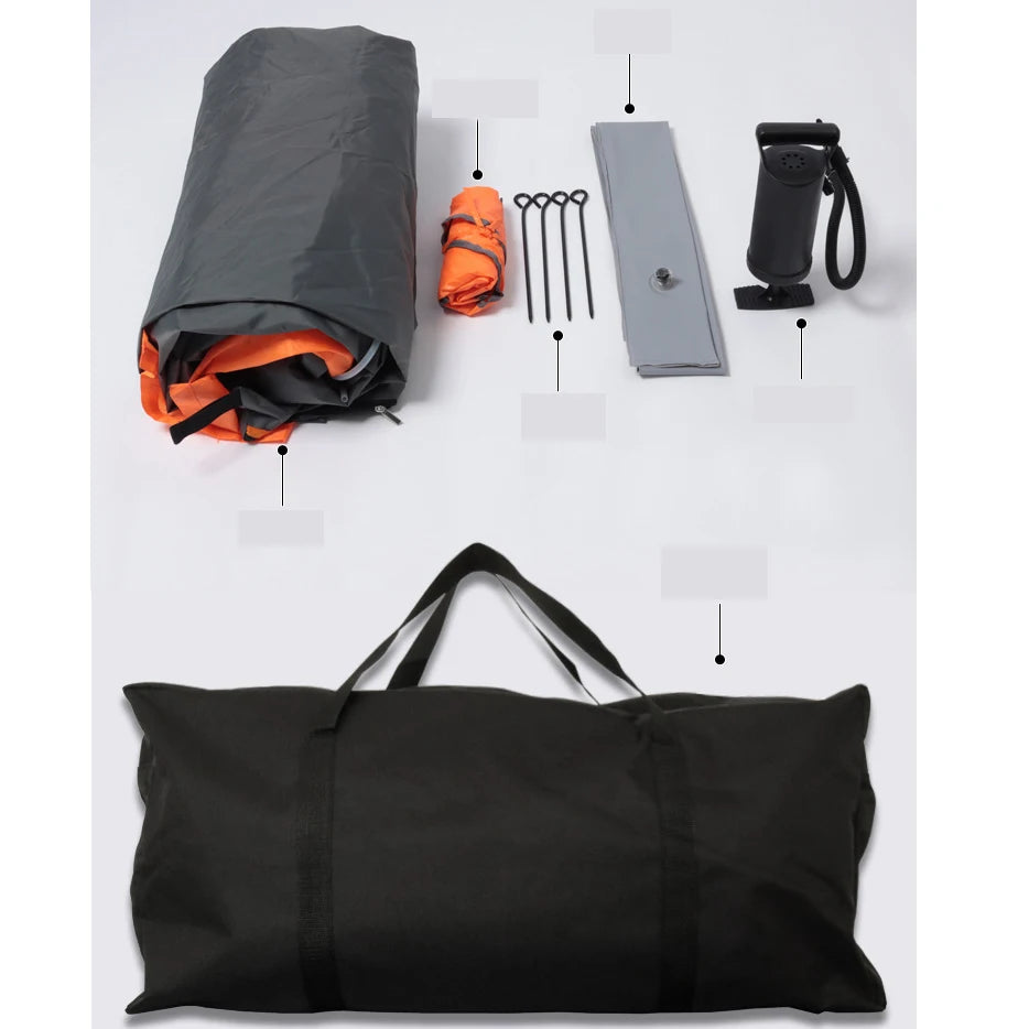 Air Tent Waterproof 2 3 4 People Camp Equipment Outdoor Folding Cube Fishing Camp Summer Inflatable Tent Automatic Tourism