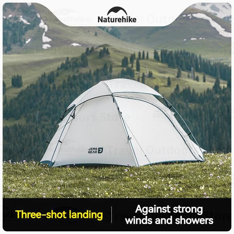Naturehike Ultralight Hiking Tent Weatherproof 15D Nylon Windproof Rainproof 4 Season Tent 1-2 Persons Outdoor Camping Equipment