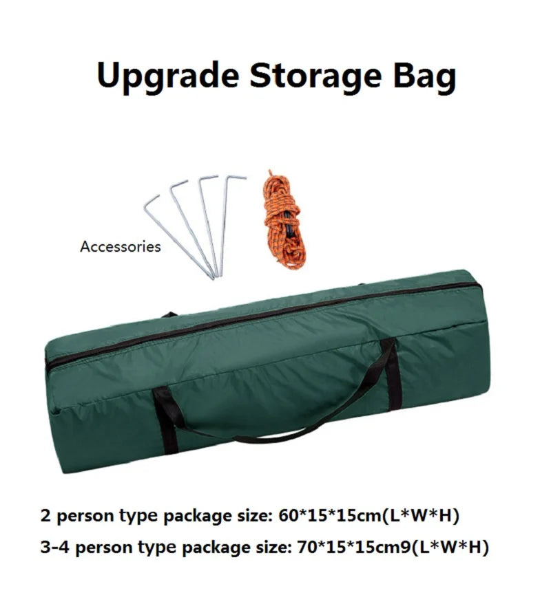 1-2/3-4 Person Fully Automatic Camping Tent Rainproof Windproof Anti-UV Pop Up Outdoor Tents For Beach Travel Backpacking Hiking