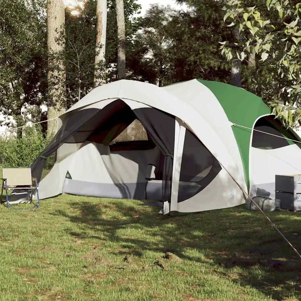 Family tent for 6 people, green, waterproof Family Outdoor Portable Folding Camping Tent Equipment,Anti-UV Awning